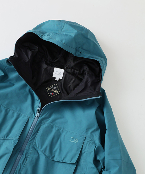 JOURNAL STANDARD relume(ジャーナルスタンダード レリューム)の「DAIWA / ダイワ 別注 GORE-TEX マウンテン フィッシングジャケット(ナイロンジャケット・メンズ・エメラルドブルー/ブラック/グレー・MEDIUM/LARGE)」の9枚目の写真