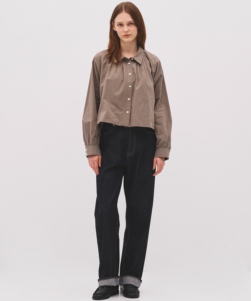PUBLIC TOKYO(パブリックトウキョウ)の「【26年秋の新作】PUBLICDENIM LIGHT STRAIGHT/セルビッチストレートデニム(デニムパンツ・レディース・ダークインディゴブルー・1/2/3)」の11枚目の写真