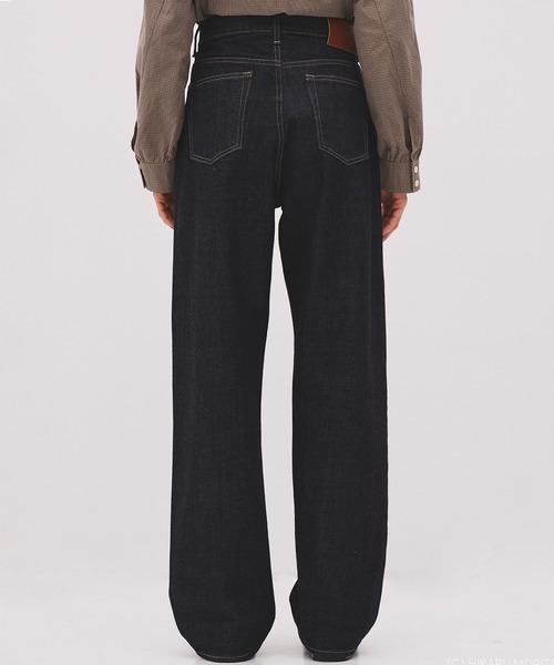 PUBLIC TOKYO(パブリックトウキョウ)の「【26年秋の新作】PUBLICDENIM LIGHT STRAIGHT/セルビッチストレートデニム(デニムパンツ・レディース・ダークインディゴブルー・1/2/3)」の8枚目の写真