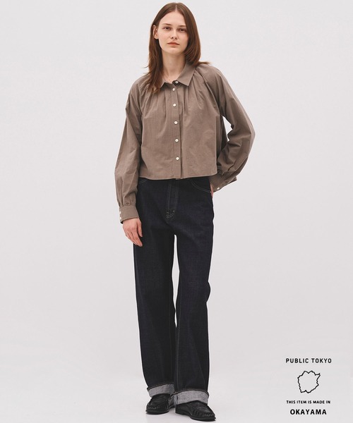 PUBLIC TOKYO(パブリックトウキョウ)の「【26年秋の新作】PUBLICDENIM LIGHT STRAIGHT/セルビッチストレートデニム(デニムパンツ・レディース・ダークインディゴブルー・1/2/3)」の10枚目の写真