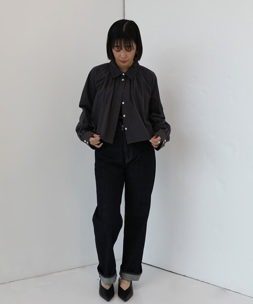 PUBLIC TOKYO(パブリックトウキョウ)の「【26年秋の新作】PUBLICDENIM LIGHT STRAIGHT/セルビッチストレートデニム(デニムパンツ・レディース・ダークインディゴブルー・1/2/3)」の22枚目の写真