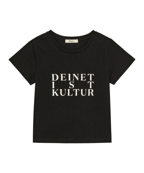 DEINET(ダイニット)の「BI GRAPHIC SLIMSIZED T-SHIRT IN BLACK(Tシャツ/カットソー・レディース・その他・FREE)」の1枚目の写真