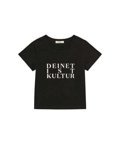 DEINET(ダイニット)の「BI GRAPHIC SLIMSIZED T-SHIRT IN BLACK(Tシャツ/カットソー・レディース・その他・FREE)」の2枚目の写真