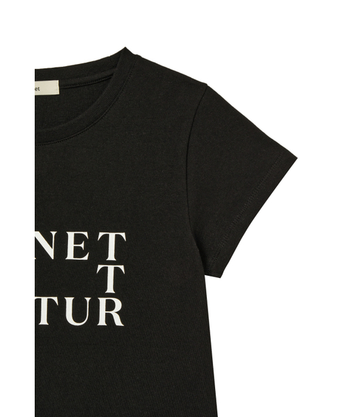 DEINET(ダイニット)の「BI GRAPHIC SLIMSIZED T-SHIRT IN BLACK(Tシャツ/カットソー・レディース・その他・FREE)」の5枚目の写真