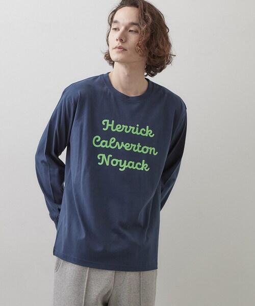 Dessin（デッサン）の「オーガニックロゴTシャツ（Tシャツ/カットソー・メンズ・ネイビー/グレー/ホワイト系/カーキ系6・02/03）」の4枚目の写真