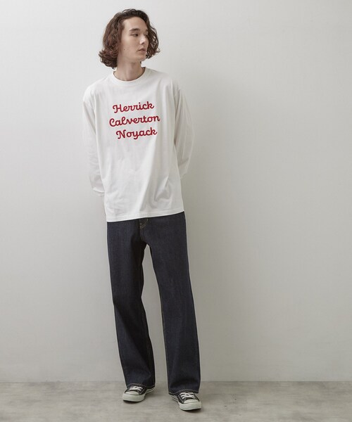 Dessin（デッサン）の「オーガニックロゴTシャツ（Tシャツ/カットソー・メンズ・ネイビー/グレー/ホワイト系/カーキ系6・02/03）」の21枚目の写真