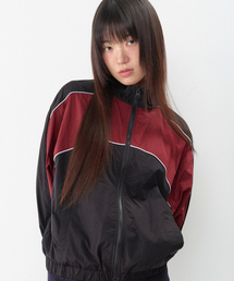 CASUAL BLOCK ウインドブレーカー バーガンディ