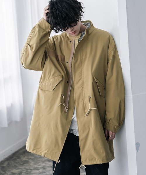 Rocky Monroe(ロッキーモンロー)の「3WAY M-65 オーバーサイズモッズコート&中綿入りキルティングライナー(モッズコート・メンズ・ベージュ/ブラック/ブラウン/カーキ・S/M/L/XL)」の3枚目の写真