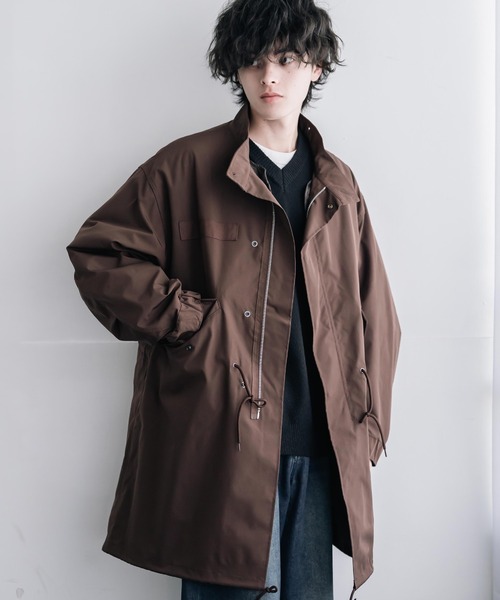 Rocky Monroe(ロッキーモンロー)の「3WAY M-65 オーバーサイズモッズコート&中綿入りキルティングライナー(モッズコート・メンズ・ベージュ/ブラック/ブラウン/カーキ・S/M/L/XL)」の2枚目の写真