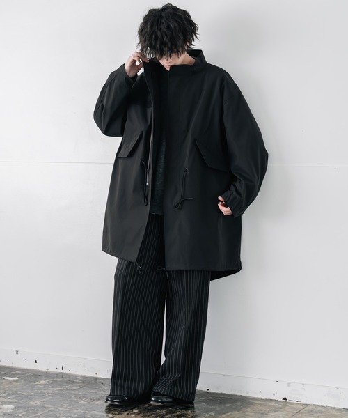 Rocky Monroe(ロッキーモンロー)の「3WAY M-65 オーバーサイズモッズコート&中綿入りキルティングライナー(モッズコート・メンズ・ベージュ/ブラック/ブラウン/カーキ・S/M/L/XL)」の9枚目の写真