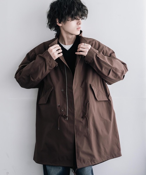 Rocky Monroe(ロッキーモンロー)の「3WAY M-65 オーバーサイズモッズコート&中綿入りキルティングライナー(モッズコート・メンズ・ベージュ/ブラック/ブラウン/カーキ・S/M/L/XL)」の15枚目の写真