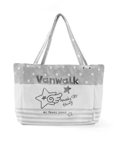 VANWALK（バンウォーク）の「クロッグサンダル トートバッグ [ストッキング シルバー]（ショルダーバッグ・レディース・シルバー・FREE）」の2枚目の写真