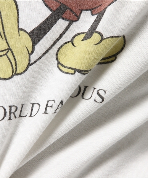 MOUSSY（マウジー）の「WORLD MICKEY TEE（Tシャツ/カットソー・レディース・ピンク/ホワイト/トップグレー・FREE）」の10枚目の写真
