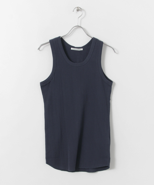 URBAN RESEARCH DOORS MENS（アーバンリサーチ ドアーズ メンズ）の「DOORS 針ヌキワッフルT/T（タンクトップ・メンズ・ホワイト/ネイビー/グレー・38/40）」の3枚目の写真