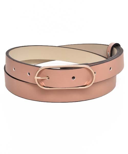 VIBGYOR Women（ヴィブジョー　ウィメン）の「合成皮革 細ベルト（ベルト・レディース・ブラック/グレー/ベージュ/キャメル/ライトピンク/A/B/C/D/E/ブラウン・FREE）」の6枚目の写真