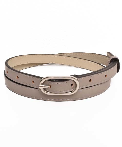 VIBGYOR Women（ヴィブジョー　ウィメン）の「合成皮革 細ベルト（ベルト・レディース・ブラック/グレー/ベージュ/キャメル/ライトピンク/A/B/C/D/E/ブラウン・FREE）」の8枚目の写真