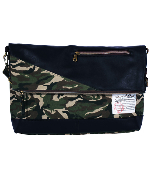 8(eight)(エイト)の「PUレザー メッセンジャーバッグ クラッチバッグ にもなる(メッセンジャーバッグ・メンズ・ネイビー/ブルー/キャメル/ブラック/インディゴブルー/カモフラージュ・FREE)」の6枚目の写真