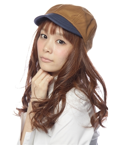 BEAMS BOY（ビームスボーイ）の「BEAMS BOY / コットン BOWL キャップ（キャップ・レディース・ブラウン/サックスブルー/その他1・ONE SIZE）」の2枚目の写真