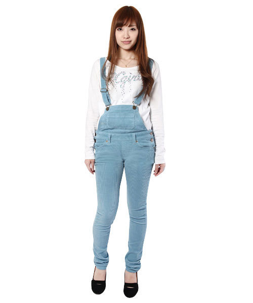 X-girl（エックスガール）の「CORDUROY SALOPETTE（サロペット 