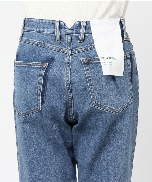 STUDIOUS（ステュディオス）の「ヴィンテージライクテーパードデニム（デニムパンツ・レディース・サックスブルー・1/0）」の7枚目の写真
