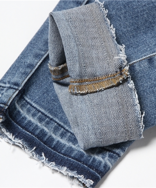 STUDIOUS（ステュディオス）の「ヴィンテージライクテーパードデニム（デニムパンツ・レディース・サックスブルー・1/0）」の11枚目の写真