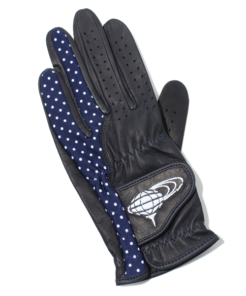 BEAMS GOLF（ビームスゴルフ）の「BEAMS GOLF / ドット ゴルフグローブ（WOMEN'S　左手用）（手袋・レディース・ホワイト/ネイビー・#18/#19/#20）」の2枚目の写真
