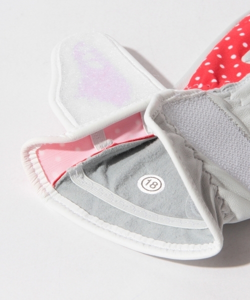 BEAMS GOLF（ビームスゴルフ）の「BEAMS GOLF / ドット ゴルフグローブ（WOMEN'S　左手用）（手袋・レディース・ホワイト/ネイビー・#18/#19/#20）」の12枚目の写真