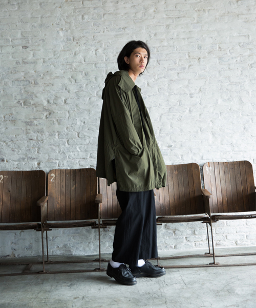 rehacer（レアセル）の「rehacer : Paper Weight Mods Parka（モッズコート・メンズ・ブラック/カーキ・SMALL/LARGE/MEDIUM）」の13枚目の写真