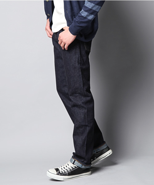 Made in JAPAN denim (straight)（メイドインジャパンデニム（ストレート））の「【MadeInJapan】66XX type -One Wash-/テーパードデニムパンツ（デニムパンツ・メンズ・インディゴブルー・31inch/34inch/28inch/26inch/27inch/29inch/36inch/30inch/33inch/32inch）」の3枚目の写真