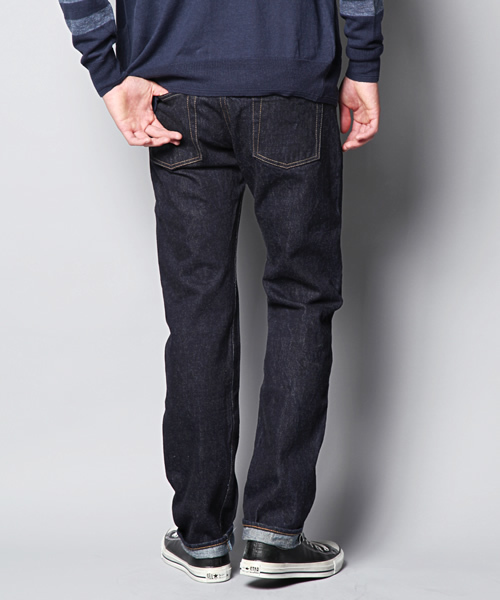 Made in JAPAN denim (straight)（メイドインジャパンデニム（ストレート））の「【MadeInJapan】66XX type -One Wash-/テーパードデニムパンツ（デニムパンツ・メンズ・インディゴブルー・31inch/34inch/28inch/26inch/27inch/29inch/36inch/30inch/33inch/32inch）」の4枚目の写真