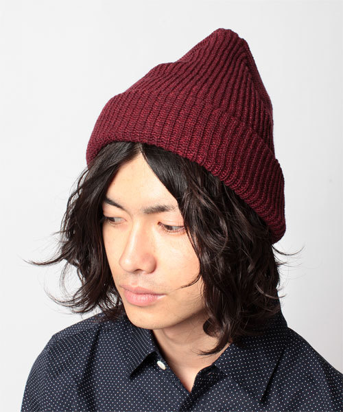 NANO universe（ナノユニバース）の「JAPAN MADE ニットワッチキャップ（ニットキャップ/ビーニー・メンズ・ホワイト/グレー/トップグレー/ボルドー/マスタード/オリーブ/ブルー/インディゴブルー/ネイビー/パープル/ブラック/その他1/その他2/その他3・FREE）」の14枚目の写真