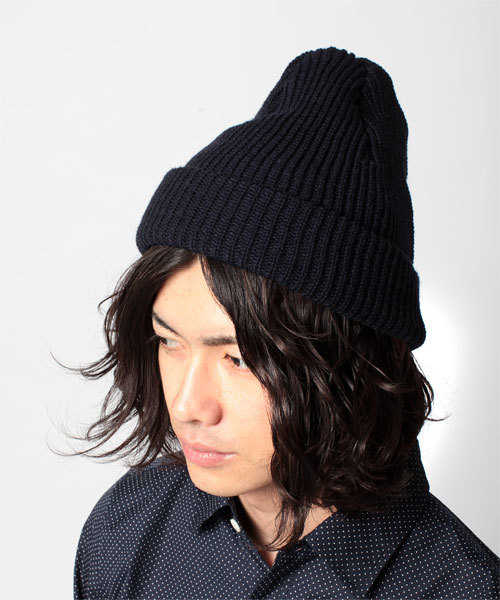 NANO universe（ナノユニバース）の「JAPAN MADE ニットワッチキャップ（ニットキャップ/ビーニー・メンズ・ホワイト/グレー/トップグレー/ボルドー/マスタード/オリーブ/ブルー/インディゴブルー/ネイビー/パープル/ブラック/その他1/その他2/その他3・FREE）」の6枚目の写真