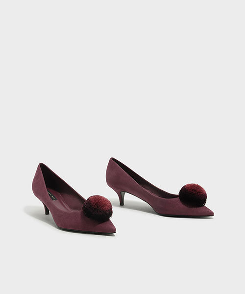 CHARLES & KEITH(チャールズ & キース)の「ポンポンカバードヒール / PUMP COVERED HEELS(パンプス・レディース・ブラック/パープル/グリーン・23cm/25.5cm/22.5cm/23.5cm/24.5cm/25cm)」の20枚目の写真