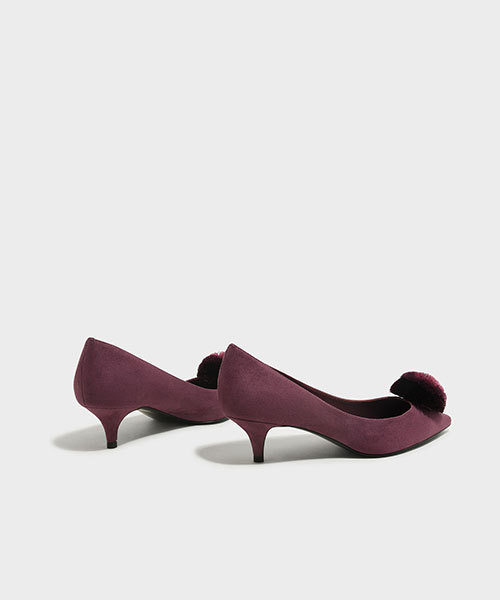 CHARLES & KEITH(チャールズ & キース)の「ポンポンカバードヒール / PUMP COVERED HEELS(パンプス・レディース・ブラック/パープル/グリーン・23cm/25.5cm/22.5cm/23.5cm/24.5cm/25cm)」の21枚目の写真