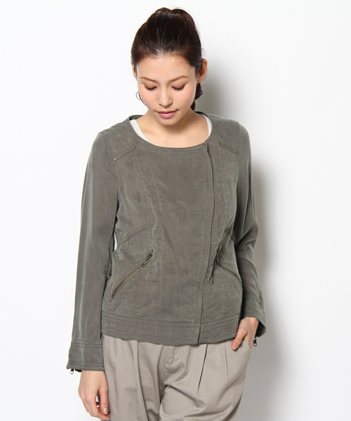 Abahouse Devinette（ドゥヴィネット）の「ﾃﾝｾﾙｷｭﾌﾟﾗﾂｲﾙ（ブルゾン・レディース・ブラック/オリーブ/モカ・FREE）」の13枚目の写真