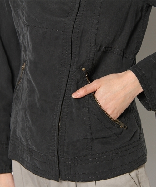 Abahouse Devinette（ドゥヴィネット）の「ﾃﾝｾﾙｷｭﾌﾟﾗﾂｲﾙ（ブルゾン・レディース・ブラック/オリーブ/モカ・FREE）」の10枚目の写真