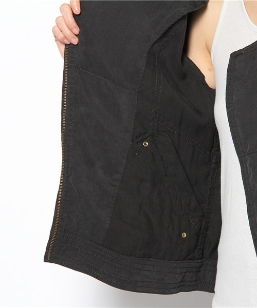 Abahouse Devinette（ドゥヴィネット）の「ﾃﾝｾﾙｷｭﾌﾟﾗﾂｲﾙ（ブルゾン・レディース・ブラック/オリーブ/モカ・FREE）」の12枚目の写真