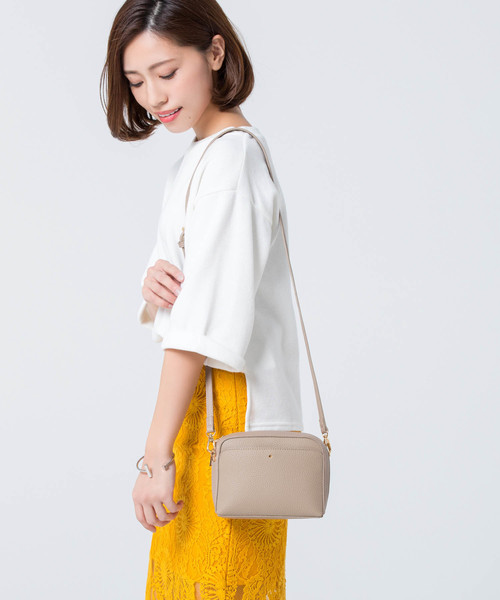 Edit Sheen（エディットシーン）の「シンプルミニポシェット（ショルダーバッグ・レディース・ベージュ/ホワイト/オレンジ・FREE）」の16枚目の写真
