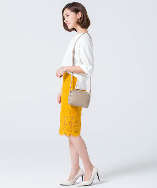 Edit Sheen（エディットシーン）の「シンプルミニポシェット（ショルダーバッグ・レディース・ベージュ/ホワイト/オレンジ・FREE）」の15枚目の写真