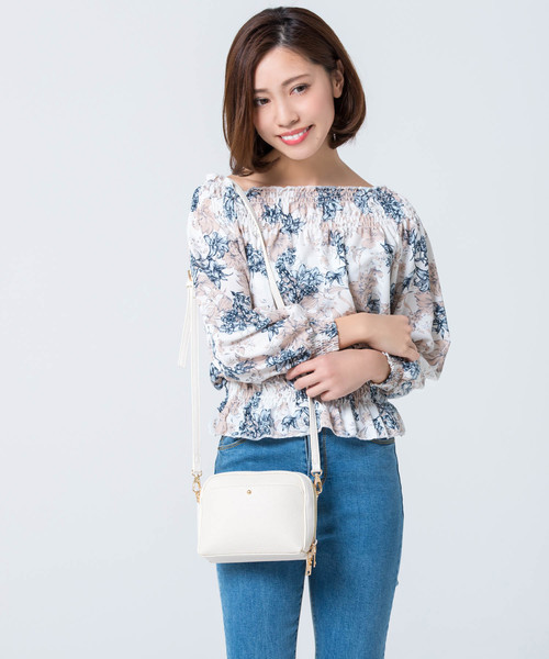 Edit Sheen（エディットシーン）の「シンプルミニポシェット（ショルダーバッグ・レディース・ベージュ/ホワイト/オレンジ・FREE）」の22枚目の写真