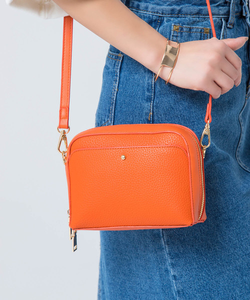 Edit Sheen（エディットシーン）の「シンプルミニポシェット（ショルダーバッグ・レディース・ベージュ/ホワイト/オレンジ・FREE）」の20枚目の写真