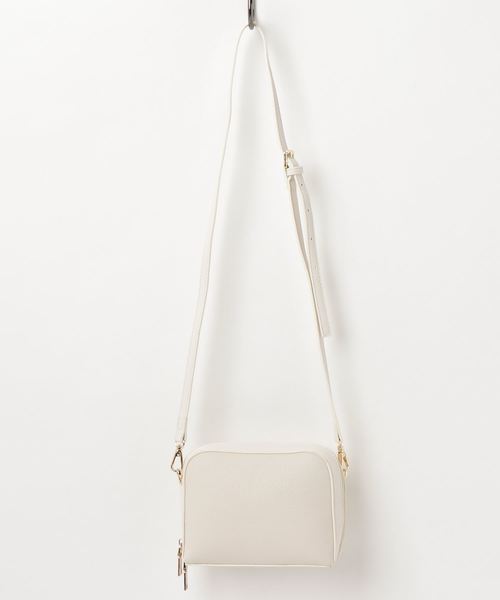 Edit Sheen（エディットシーン）の「シンプルミニポシェット（ショルダーバッグ・レディース・ベージュ/ホワイト/オレンジ・FREE）」の5枚目の写真