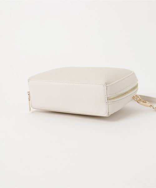 Edit Sheen（エディットシーン）の「シンプルミニポシェット（ショルダーバッグ・レディース・ベージュ/ホワイト/オレンジ・FREE）」の9枚目の写真