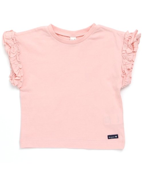 apres les cours（アプレレクール）の「袖フリルＴシャツ（Tシャツ/カットソー・キッズ・オフホワイト/ピンク/グレー/カーキ/その他/イエロー・100/120/90/110/130/140/80）」の5枚目の写真