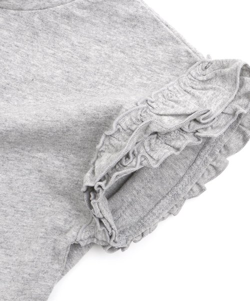 apres les cours（アプレレクール）の「袖フリルＴシャツ（Tシャツ/カットソー・キッズ・オフホワイト/ピンク/グレー/カーキ/その他/イエロー・100/120/90/110/130/140/80）」の18枚目の写真