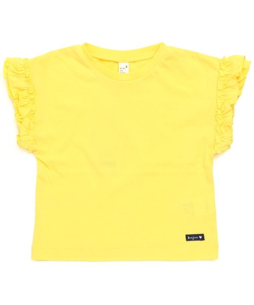 apres les cours（アプレレクール）の「袖フリルＴシャツ（Tシャツ/カットソー・キッズ・オフホワイト/ピンク/グレー/カーキ/その他/イエロー・100/120/90/110/130/140/80）」の22枚目の写真