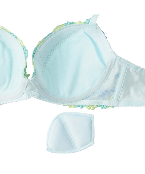 AMOSTYLE BY Triumph(アモスタイルバイトリンプ)の「ポップフラワー ブラ&ショーツセット【B,C,Dカップ】AMSTWHU+Mini 39-55(ブラ&ショーツ・レディース・ホワイト/オレンジ/ブルー・B65/B70/C70/D70/B75/C65/C75/D65/D75)」の12枚目の写真