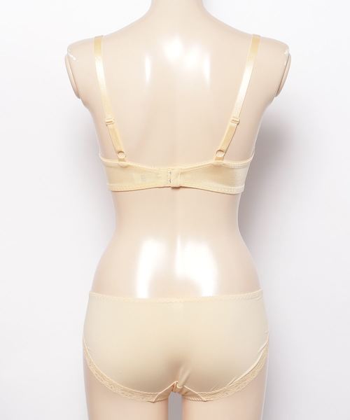 AMOSTYLE BY Triumph(アモスタイルバイトリンプ)の「ポップフラワー ブラ&ショーツセット【B,C,Dカップ】AMSTWHU+Mini 39-55(ブラ&ショーツ・レディース・ホワイト/オレンジ/ブルー・B65/B70/C70/D70/B75/C65/C75/D65/D75)」の5枚目の写真