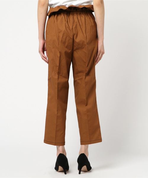 STYLEBLOCK(スタイルブロック)の「綿ツイルハイウエストデザイン2WAYステッチパンツ(その他パンツ・レディース・ブラック/ベージュ/カーキ/キャメル・M)」の6枚目の写真