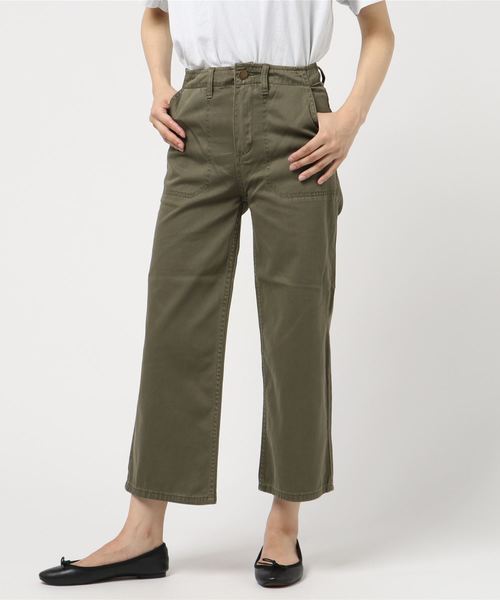 BILLABONG(ビラボン)の「BILLABONG レディース LOWTIDE ワイドパンツ(その他パンツ・レディース・オリーブ・25inch/26inch)」の1枚目の写真